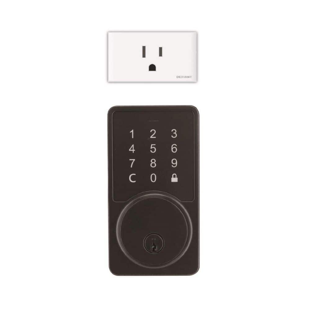 Touchscreen Brushed Gold Electronic Single Cylinder Deadbolt Wi-Fi Enabled Powered by Hubspace price history on PriceWatchPro