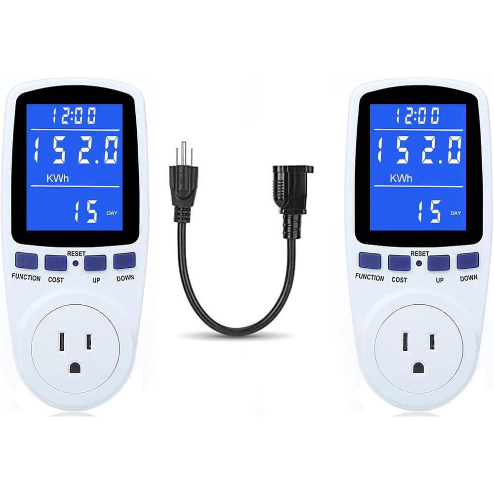 Watt Electricity Usage Monitor with 1 Cord Overload Protection and 7 Modes 