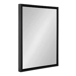 Medium Rectangle Black Modern Mirror (24 in. H x 18 in. W)