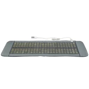 Far Infrared Heating Pad for Full Body, 96 Jade & 72 Tourmaline Stone Heating Pad, 70.8 in. x 23.78 in. Gray, Indoor