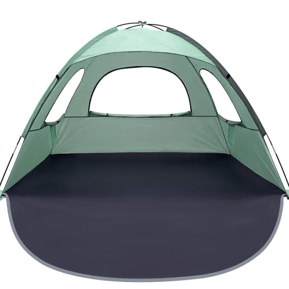 Mint Green 5 ft. x 7 ft. UPF 50+ Beach Tent, Windproof Portable Sun Shade Shelter with Ventilated Mesh Windows price history on PriceWatchPro