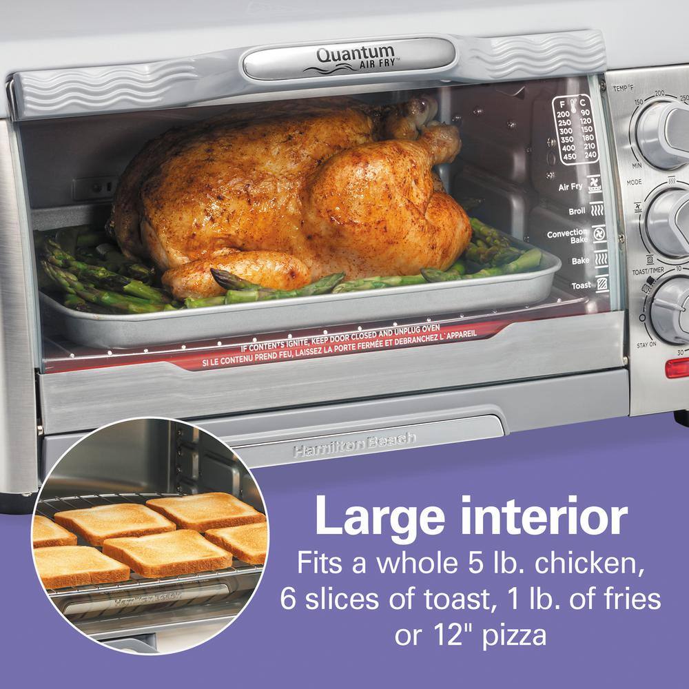 6-Slice Stainless Steel Air Fryer Toaster Oven
