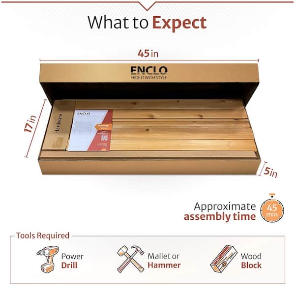 Enclo Privacy Screens Richmond 3.5 ft. x 3.2 ft. Cedar Wood