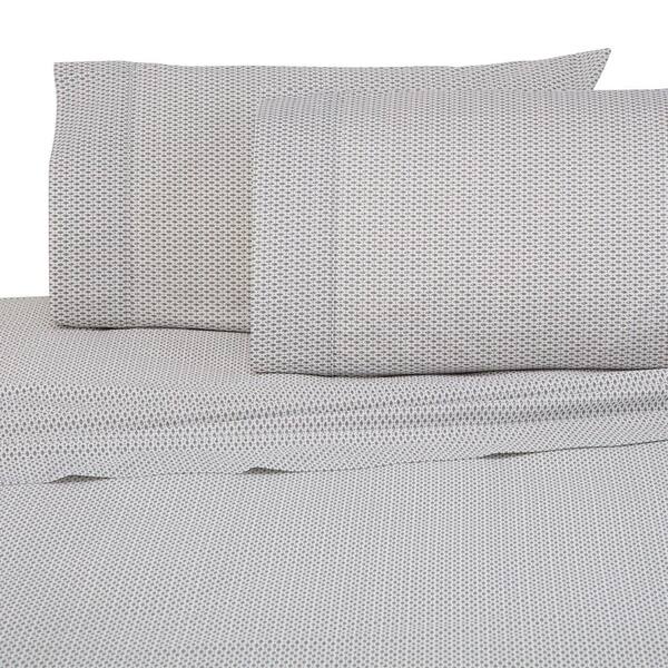 Under The Canopy Brushed Organic Cotton 4-Piece Siesta Solid 300 Thread Count California King Sheet Set