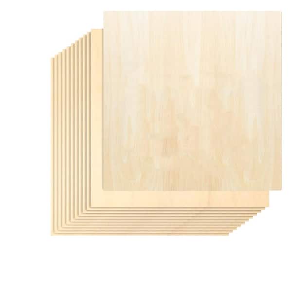 Basswood plywood sheets 36 pack 12 x 12 inch 1 8 inch thick unfinished craft wood for laser cutting and models