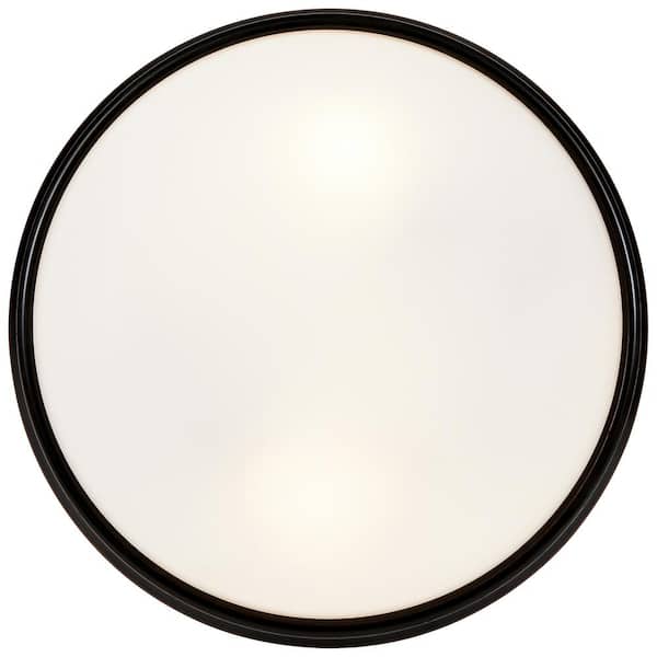 Access Lighting - Atom 14 in. 3-Light Oil Rubbed Bronze Flush Mount