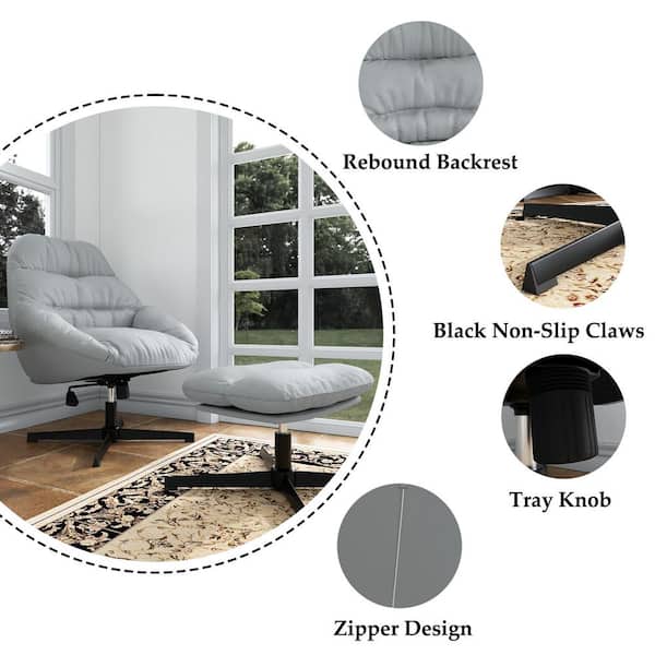 Iconic Home Daphene Adjustable Recliner Ergonomic Floor Chair – Chic Home
