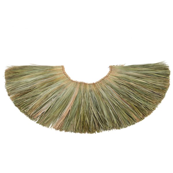 24 in. H x 36 in. L Tahitian Thatch Panel Palapa Cover Tiki Bar Roof Grass Tiki Thatch Roofing Panel (2-Pack)