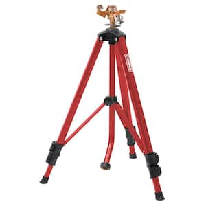 4993: Heavy-Duty Brass Head Tripod Impact Lawn Sprinkler, 360-Degree Large Area Coverage, Adjustable Height