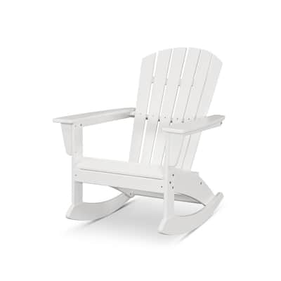 Plastic Rocking Chairs Patio, White Resin Outdoor Rocking Chairs