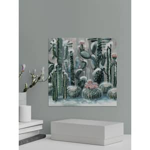 48 in. H x 48 in. W "Cactus Garden III" by Marmont Hill Printed Canvas Wall Art