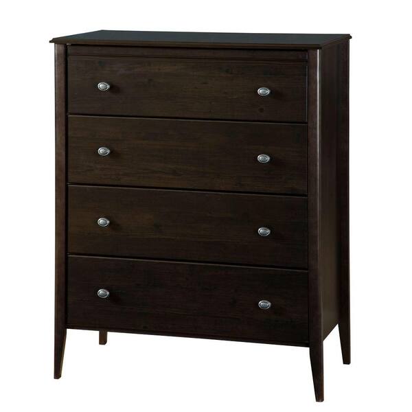 South Shore Heron 6-Drawer Double Dresser in Ebony