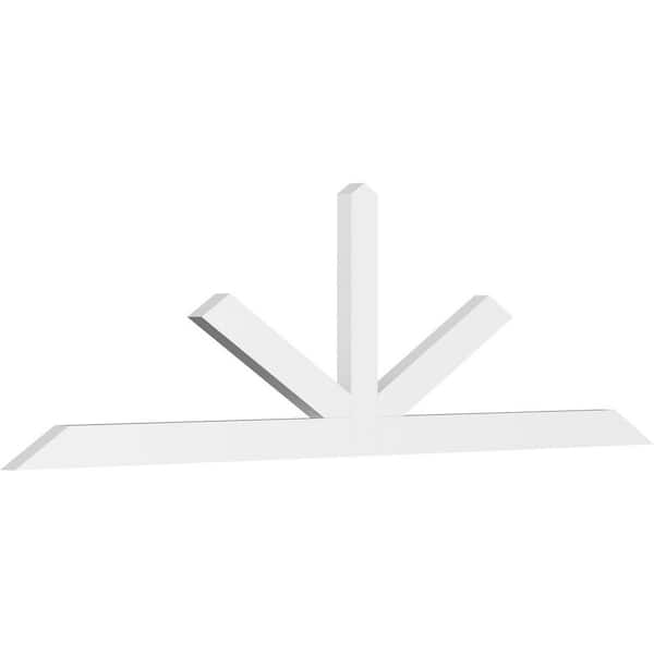 Ekena Millwork Saratoga 96 in. W x 28 in. H x 2 in. D Signature Polyurethane Bracket