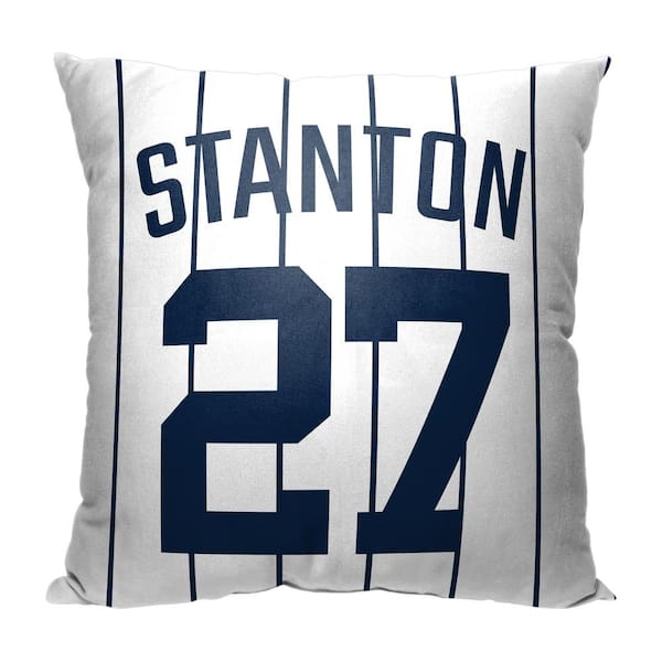 THE NORTHWEST GROUP MLB Yankees 23 Giancarlo Stanton Printed Polyester Throw Pillow 18 X 18