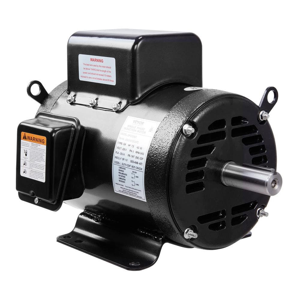 7.5HP Air Compressor Motor 230V 30 Amps EV Charger 3450RPM 184T Frame, 1-1/8 in. Keyed Shaft, 2.75 in. Shaft Length price history on PriceWatchPro
