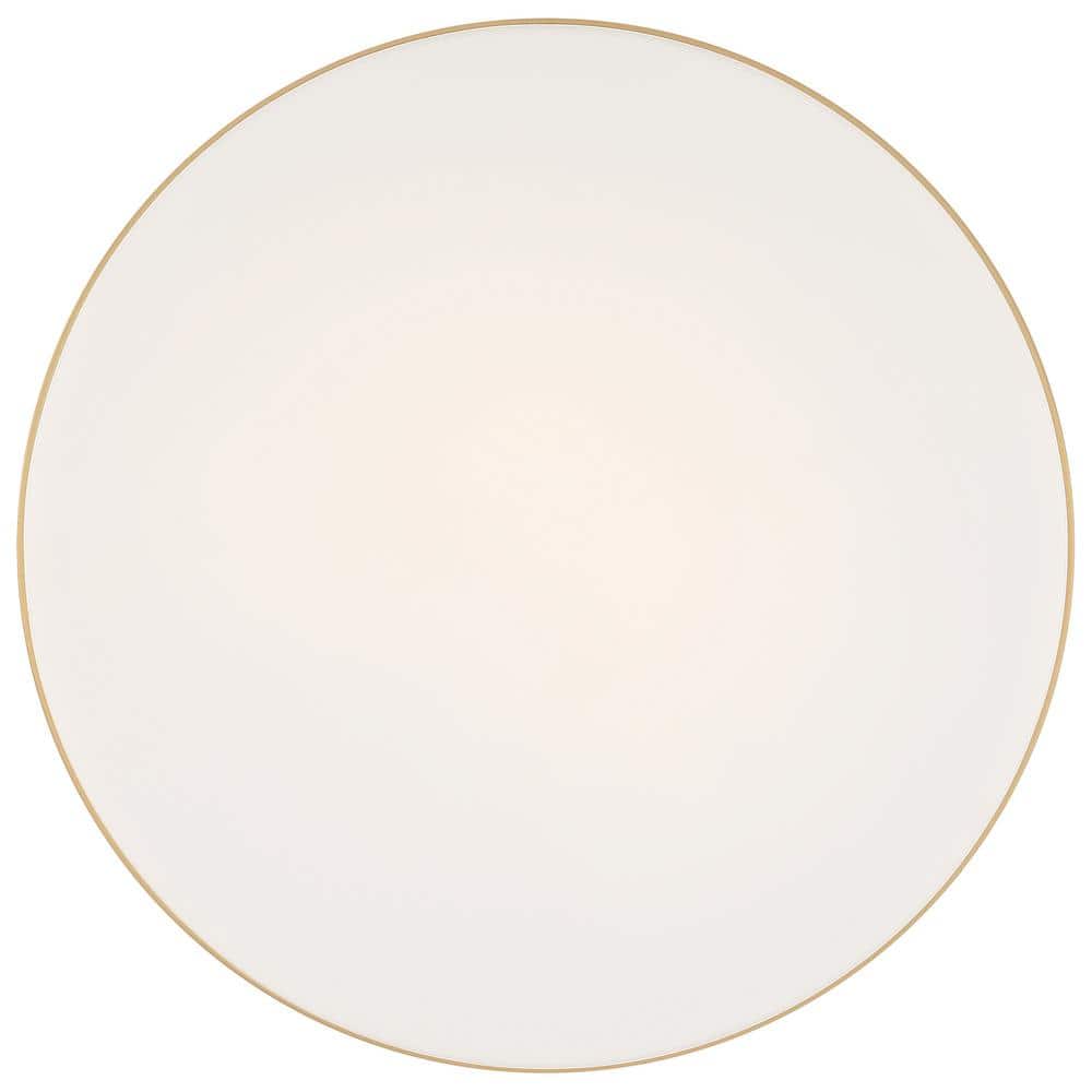 Antique Brushed Brass 14'' LED Flush Mount Ceiling Light