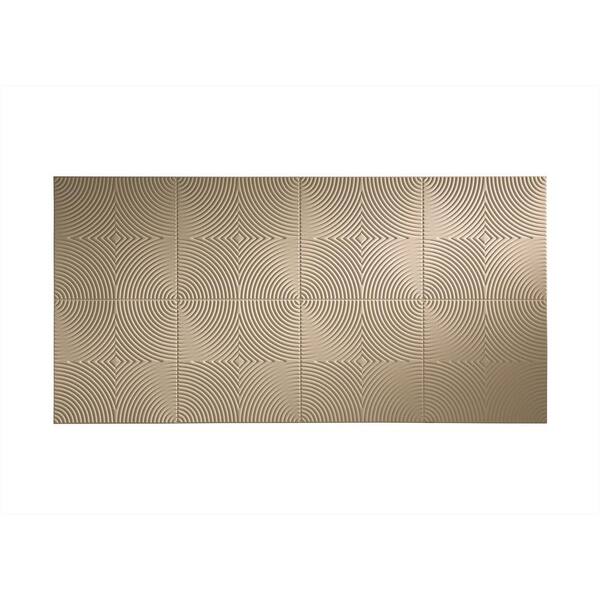 Fasade Echo 96 in. x 48 in. Decorative Wall Panel in Bisque