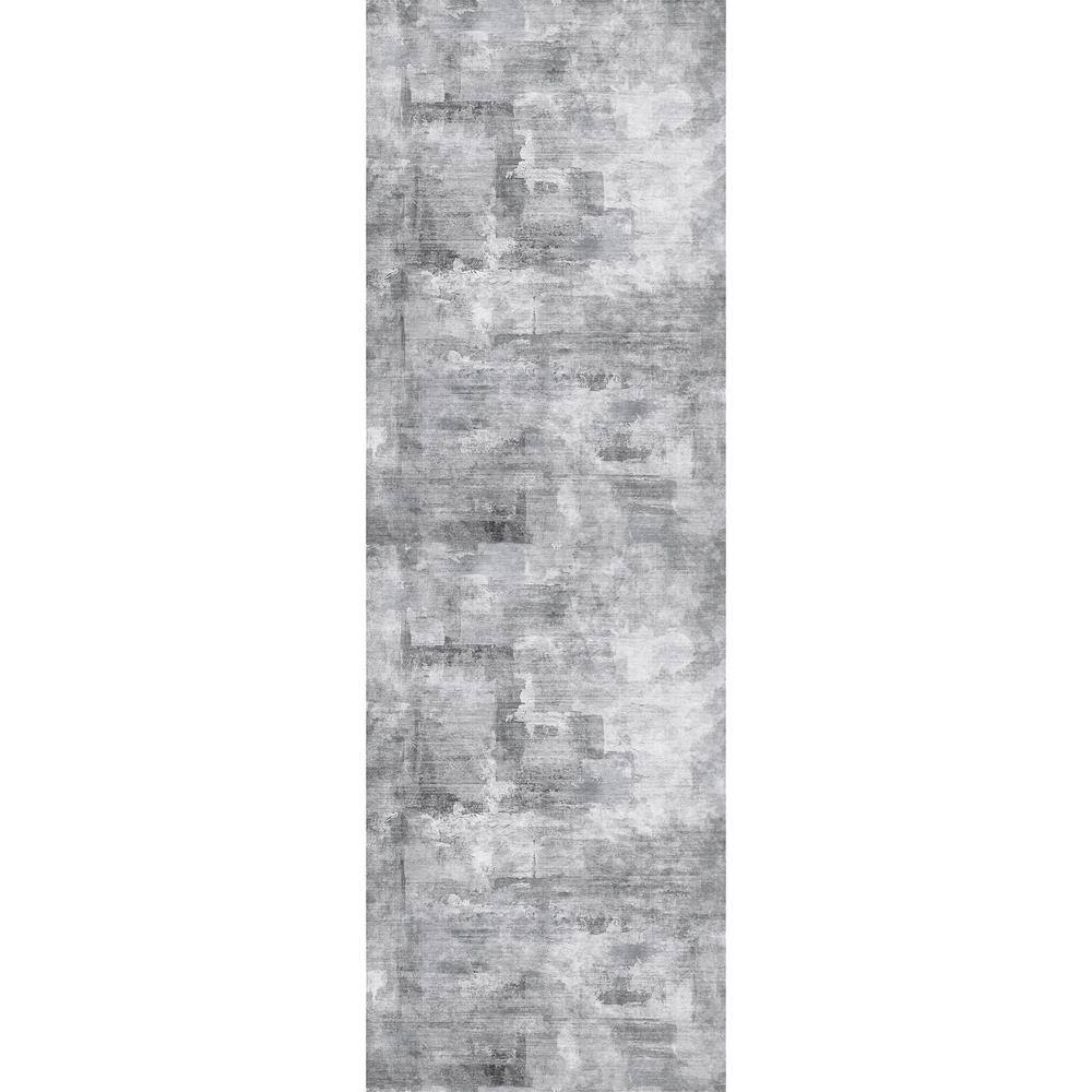 Monet Light Grey 2 ft. x 6 ft. Modern Abstract Area Rug price history on PriceWatchPro