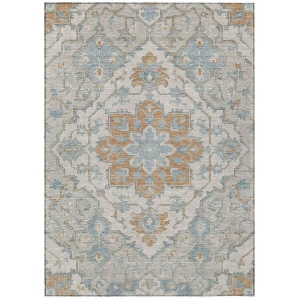 Chantille Machine Washable Indoor/Outdoor Abstract ACN3027 Taupe 3 ft. x 5 ft. Area Rug