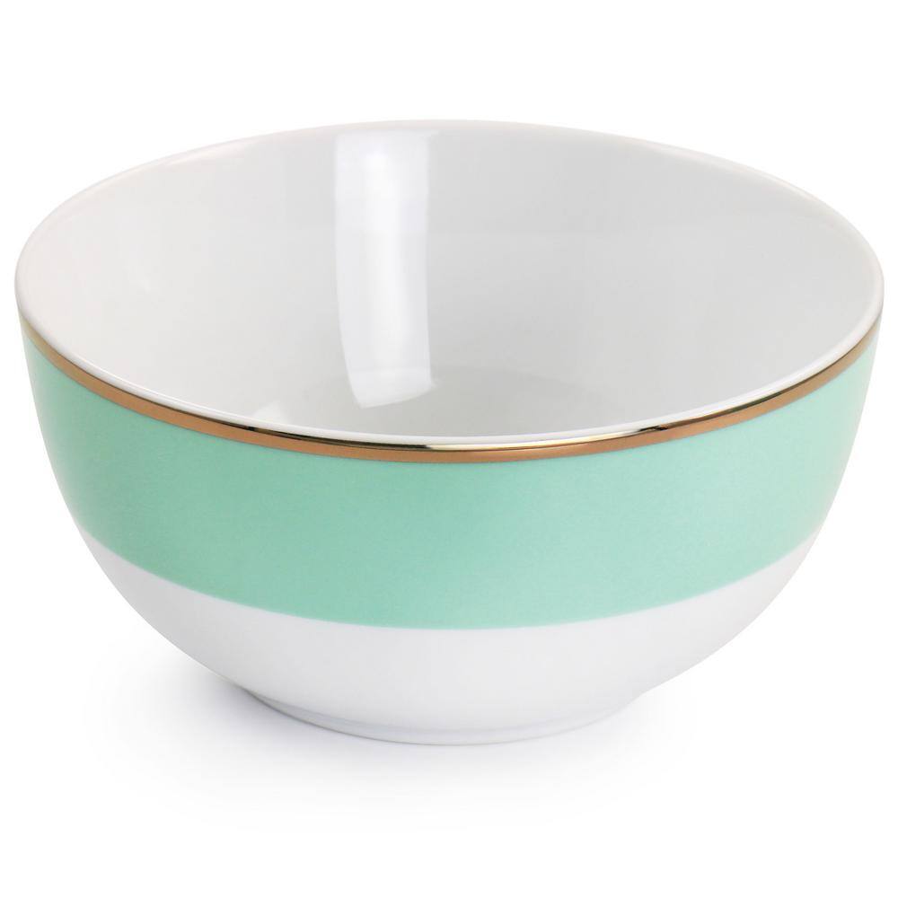 Martha Blue and White Ceramic 12-Piece Dinnerware Set