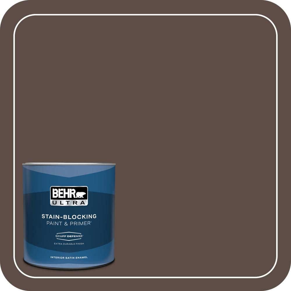 1 qt. #PPH-74 Espresso Coffee Extra Durable Satin Enamel Interior Paint & Primer price history on PriceWatchPro