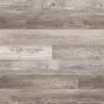 Firview Lookout Gray 12 MIL x 7 in. W x 42 in. L Waterproof Click Lock Luxury Vinyl Plank Flooring (20.8 sq. ft. /Case)