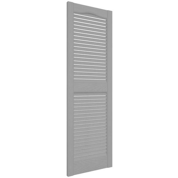 Builders Edge 14.5 in. x 25 in. Louvered Vinyl Exterior
