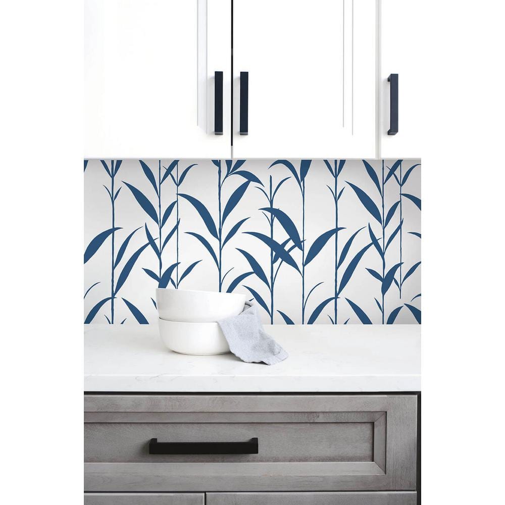 NextWall Bamboo Leaves Peel and Stick Wallpaper