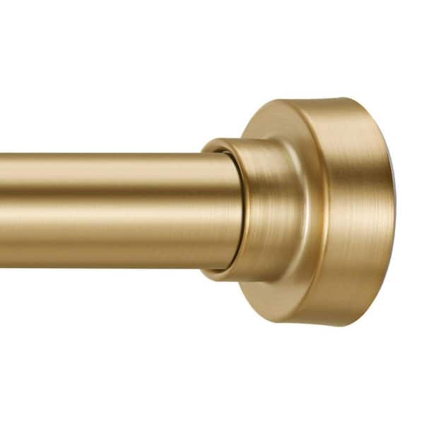 34-82 in. Stainless Steel Adjustable Spring Tension Shower Curtain Rod No Drilling Non-Slip Never Rust Gold