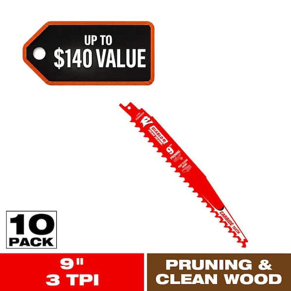 DIABLO 9 in. 3 TPI Demo Demon Carbide Tipped Reciprocating Saw