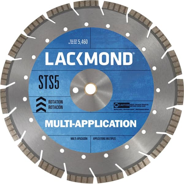 Lackmond 12 in. MultiPurpose Segmented Turbo Rim Diamond Blade