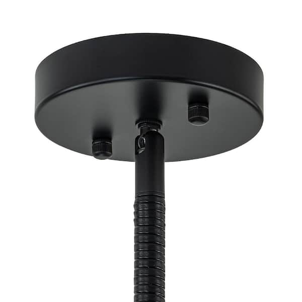 Y'INSP 3-Light Matte Black Modern Ceiling Light Fixture Cluster