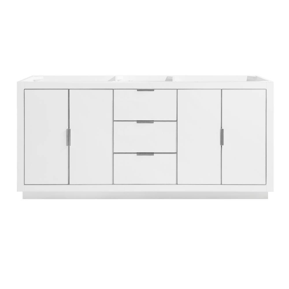 Austen 72" White Solid Wood Double Vanity Cabinet