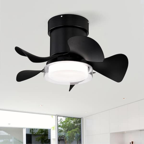 21 in. Indoor Ceiling Fan with 3-Color Temperatures Light and Remote Control, Low Noise for Kitchen Bedroom in Black