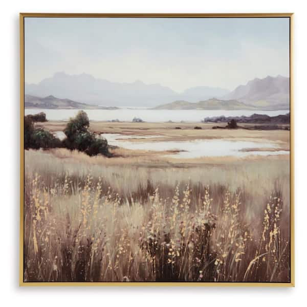 Signature DESIGN BY ASHLEY Clarkford 1 Piece Framed Country Art Print 40 in. x 40 in.
