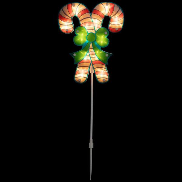 Northlight 25.5 in. Lighted Holographic Candy Cane Christmas