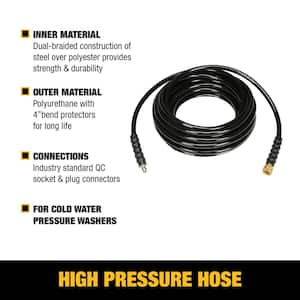 3/8 in. x 50 ft Replacement/Extension Hose for Cold Water 5000 PSI Pressure Washers