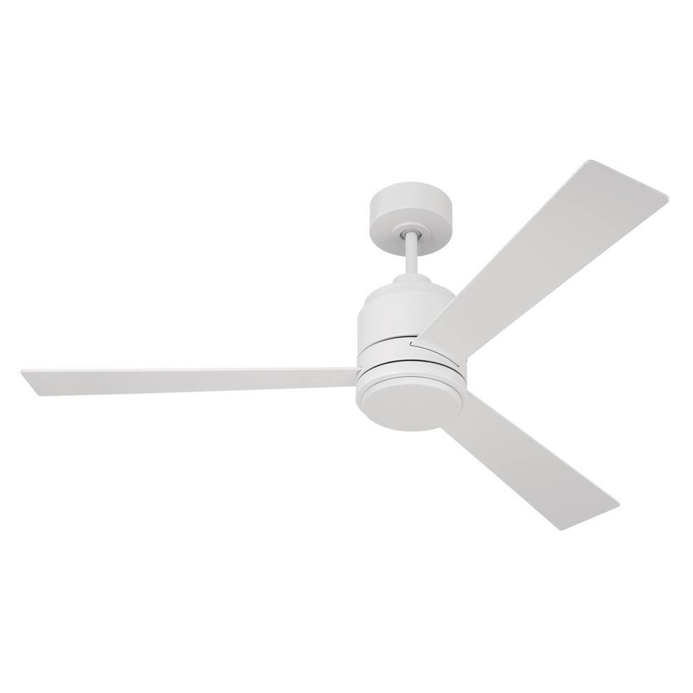 McCoy 52" White Dual Mount Ceiling Fan with LED Light