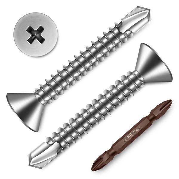 CONFAST 3/16" X 1-3/4" Concrete Screws 410 Stainless