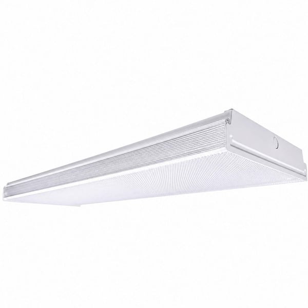 1-Pack 4 ft. 8000 Lumens Integrated LED White Wrap Light, 4000K