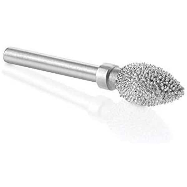 Flame Burr, 1/8 in. Shaft, Head Diameter 1/4 in. x Head Length 1/2 in., Tungsten Carbide Teeth, Coarse