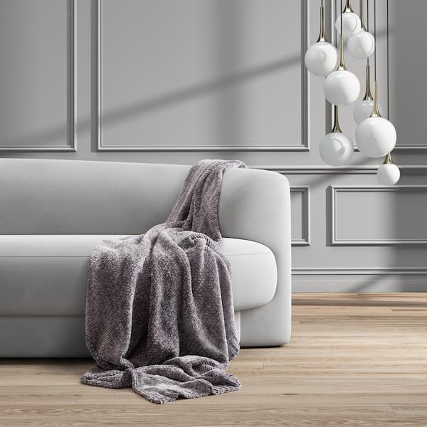 Unbranded Barcelona Lavender Polyester Throw