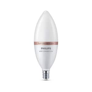 Color and Tunable White B12 LED 40W Equivalent Dimmable Smart Wi-Fi Wiz Connected Wireless LED Light Bulb