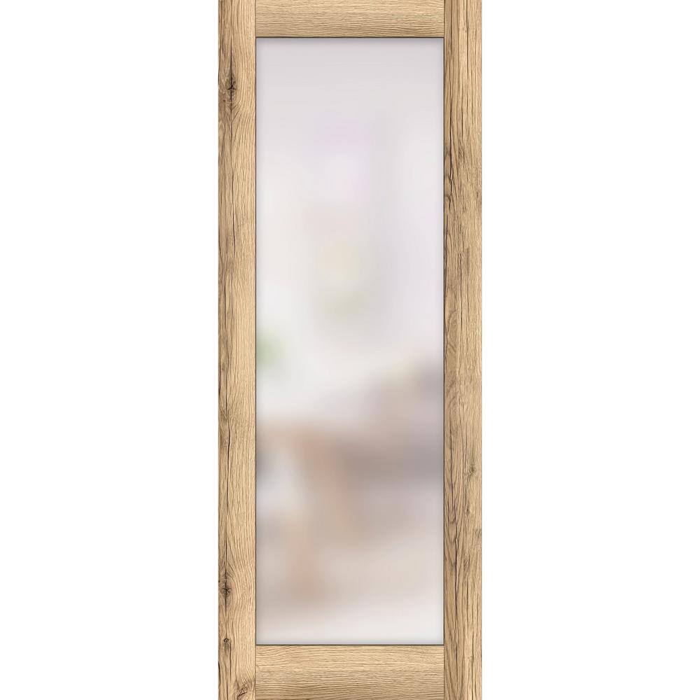 42 in. x 96 in. Solid Wood Frosted Glass Oak Interior Door Slab price history on PriceWatchPro