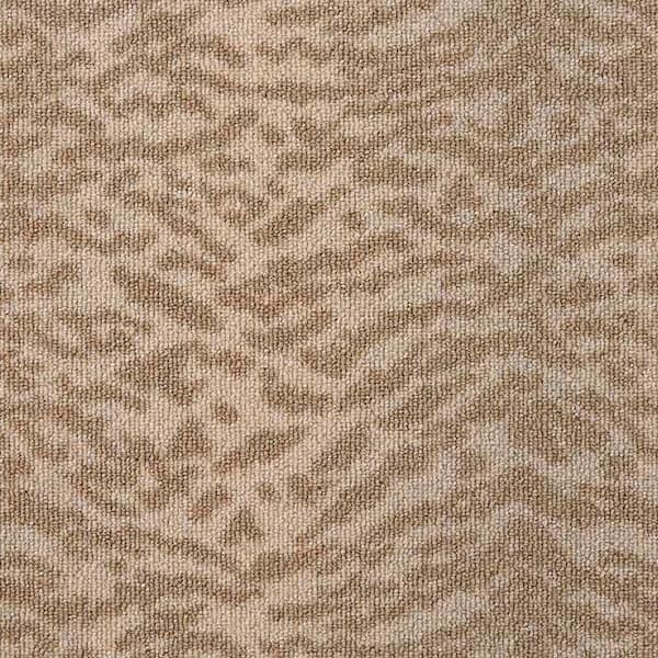 Natural Harmony 9 in. x 9 in. Pattern Carpet Sample - Fearless - Color Brush