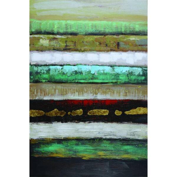 Yosemite Home Decor 48 in. x 32 in. "Layers I" Hand Painted Contemporary Artwork