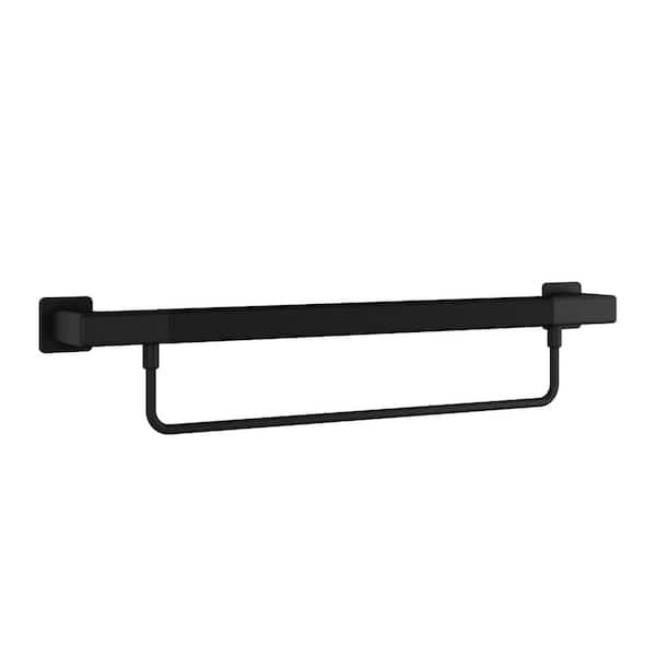 PULSE Showerspas Seville 24 in. Safety Bar in Matte Black