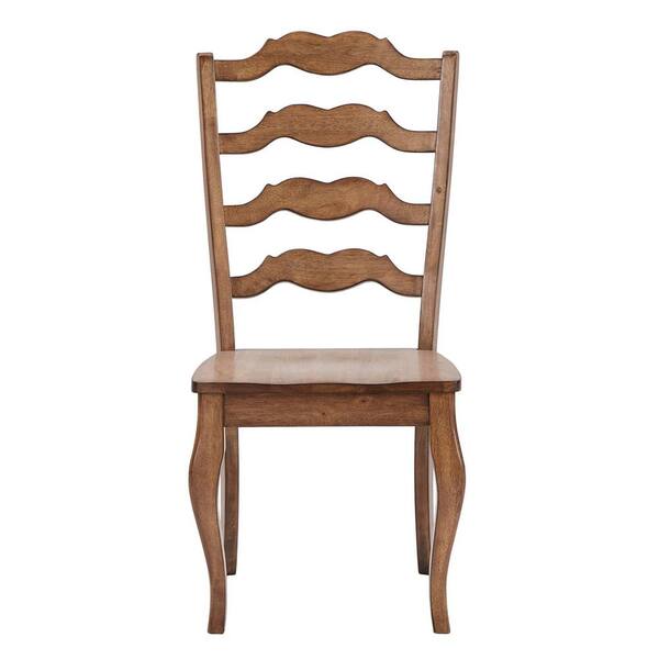 HomeSullivan Oak French Ladder Back Wood Dining Chairs (Set Of