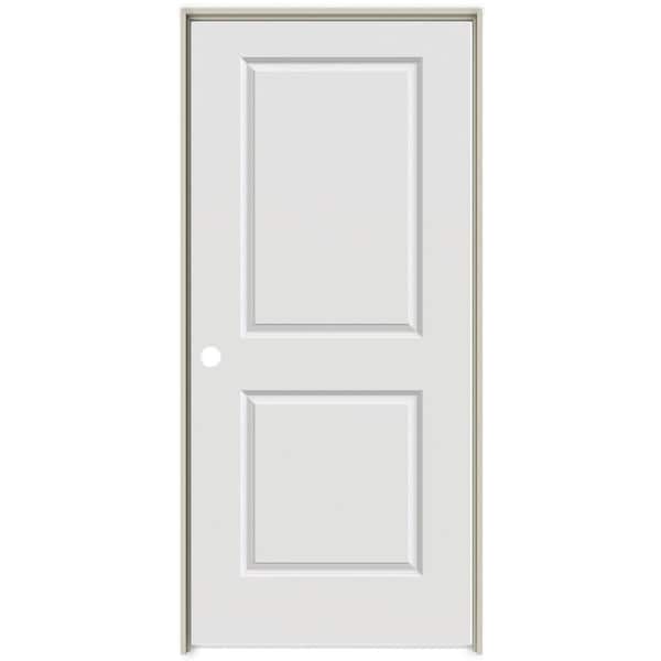 MMI DOOR 24 in. x 80 in. Smooth Carrara Right-Hand Solid Core Primed Composite Single Prehung Interior Door, 1-3/4 in. Thick