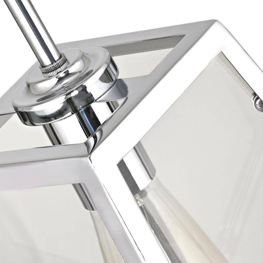 Knightley 1-Light Chrome and Clear Glass Mini Pendant